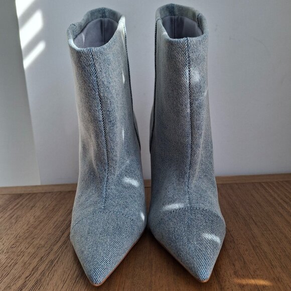 Good American | Slouchy Ankle Boots (Indigo) | Women's US 7 - Picture 5 of 8